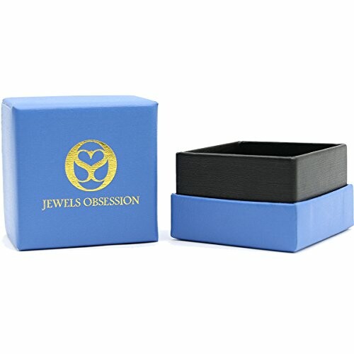 Blue jewelry box with 'Jewels Obsession' logo